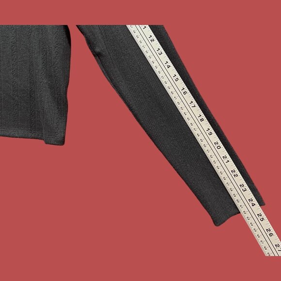 Wild Fable - Women's Ribbed Long Sleeve Scoopneck T-Shirt - Black - Extra Large - Picture 7 of 13